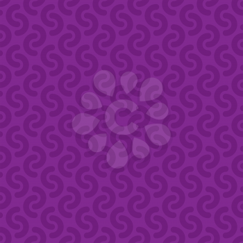 Rounded lines seamless vector pattern. Neutral seamless vector background in purple color.