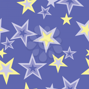 Vector. Seamless star ornament  in color 40