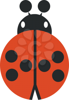 ladybird silhouette in  color 02