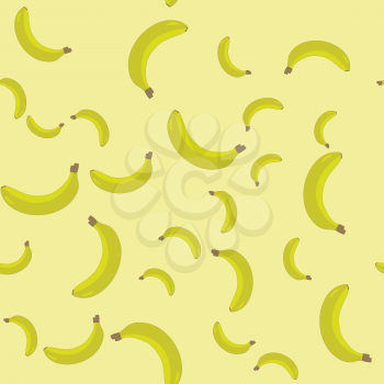 Seamless pattern with cartoon bananas. Fruits repeating background. Endless print texture. Fabric design. Wallpaper 587