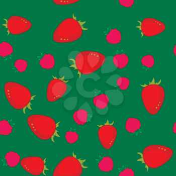Berry cartoon seamless pattern 641