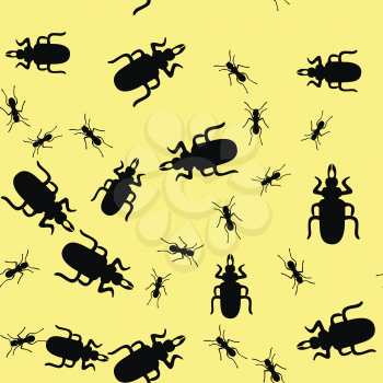 Beetle insect seamless texture 665