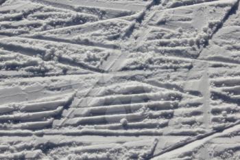 Background of snowmobile track mark on the snow 30325