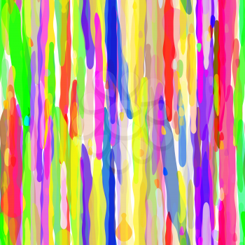 Abstract Colorful Drip Seamless Pattern. Vector illustration