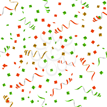 Party streamers pattern. Seamless. Vector. Illustration Design elements