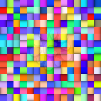 Abstract colorful background with squares. vector illustration