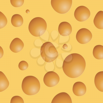 Seamless Cheese Background Texture. Vector illustration