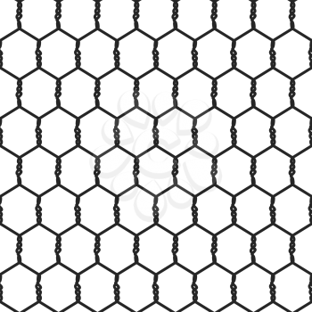 Seamless Wire Mesh. Net. Cage. Vector illustration