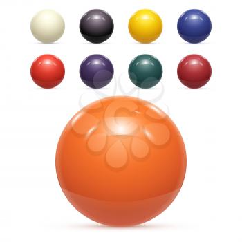 Set of colorful Balls Isolated Vector illustration