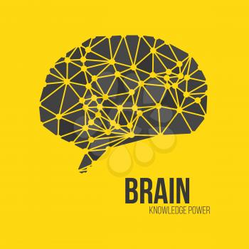 Creative concept of the human brain, vector illustration