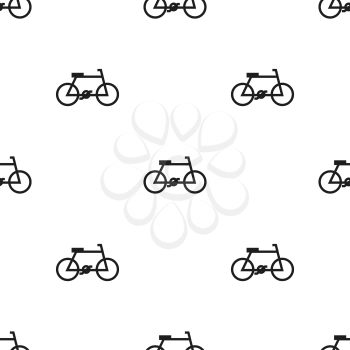 Seamless bicycle pattern on a white background