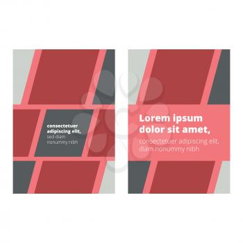 Book Cover Page design with abstract elements and sample text