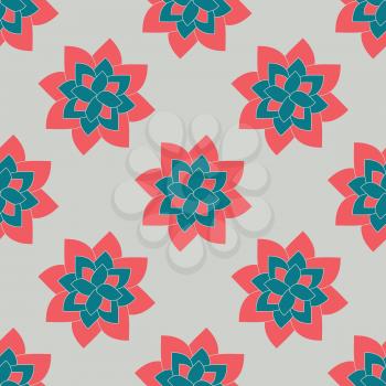 Sacred mandala pattern on gray background
