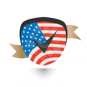 USA Election vector icon on the black background