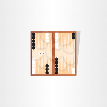 backgammon tournament vector icon design
