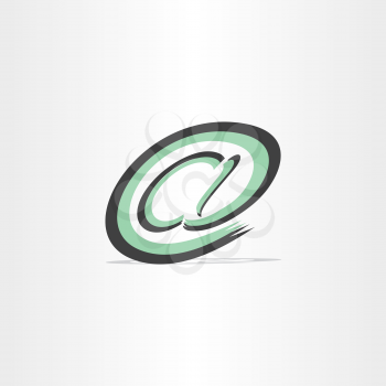 e mail internet stylized symbol design