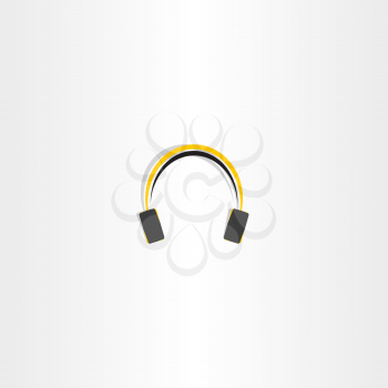 headphones icon music vector design