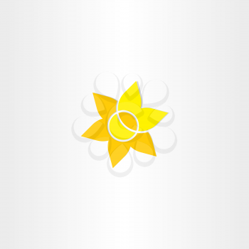 yellow sun flower icon design
