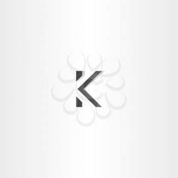 black logo letter k sign logotype symbol