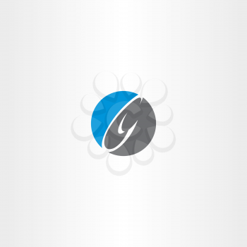 blue black letter c logo circle icon symbol