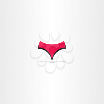 female panites icon vector design model