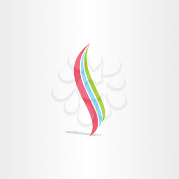 healthy spine colotful icon logo design 