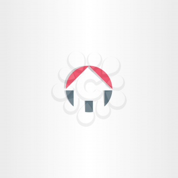 house circle icon element design