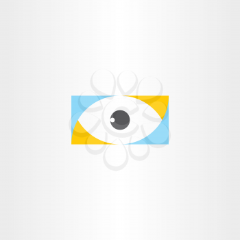 humal eye logo vector sign element icon emblem