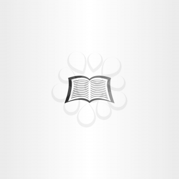 open notebook or newspaper vector book logo icon symbol