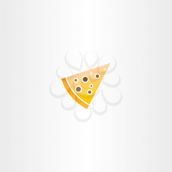 vector pizza piece icon logo symbol