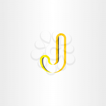 yellow logo letter j symbol design icon font