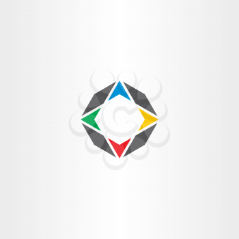 compass icon vector symbol element logo navigation