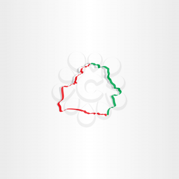 belarus map vector icon design