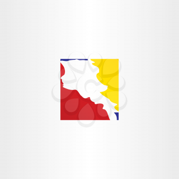 logo armenia map vector icon design