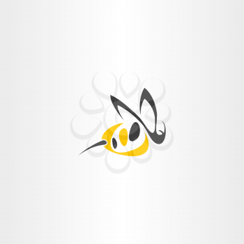 stylized wasp icon logo sign symbol