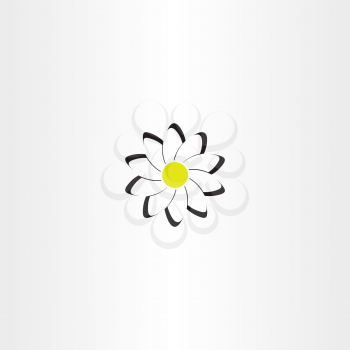 chamomile flower vector icon symbol