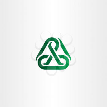 green chain icon vector link logo design