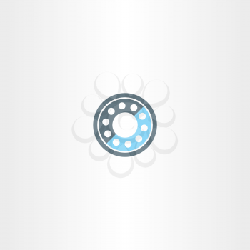 roller bearing vector icon symbol design