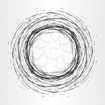 abstract grunge black circle vector 