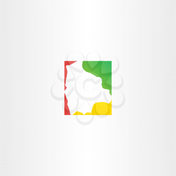 bolivia logo icon map vector design