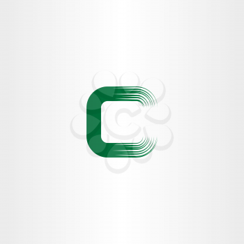 green c letter logotype sign vector icon
