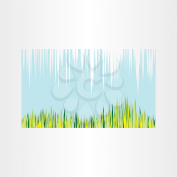 spring grass and sky vector abstract 