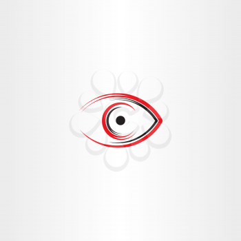 human eye icon symbol stylized outline