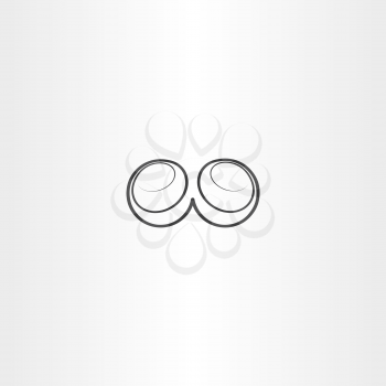 letter w spiral black vector icon logo