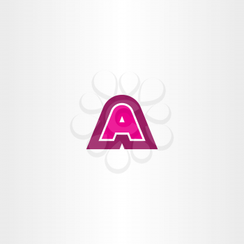 magenta a letter logotype logo icon sign