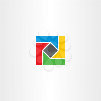 geometric square colorful business logo abstract 