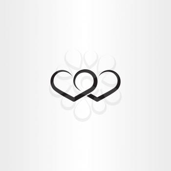 heart black icon love valentine symbol sign design