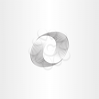 letter o wave vector icon illustration brand