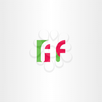 f letter logotype sign element font