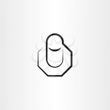 metal nut vector icon illustration element